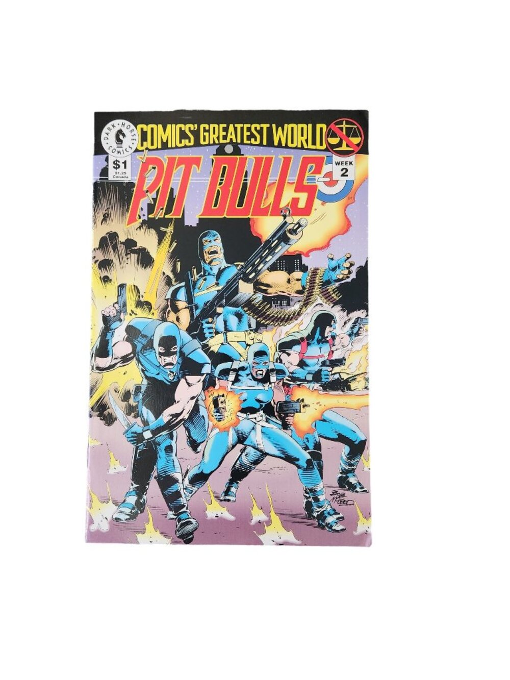 Dark Horse Pit Bulls Week 2 1993 Comic Book Collector Bagged Boarded